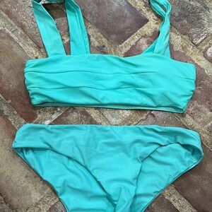 SHEIN Turquoise Bikini Set